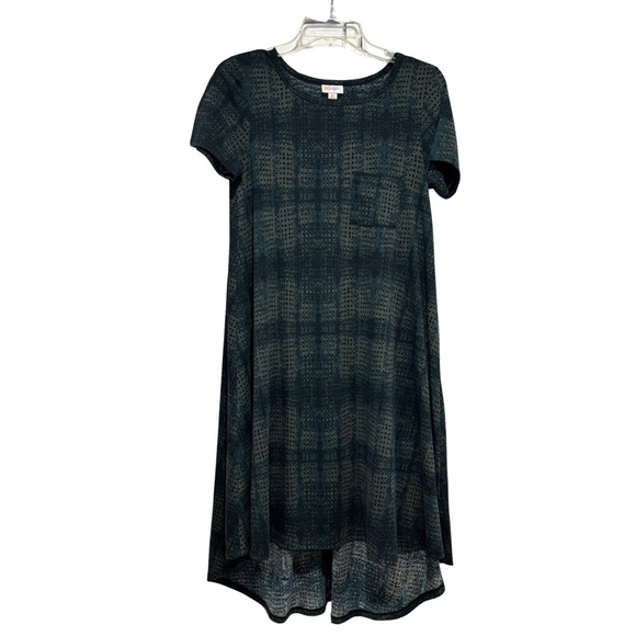LulaRoe Women's Tee Shirt Dress Front Pocket High Low Hem Size XS - Picture 1 of 9